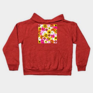 colorful little flowers Kids Hoodie